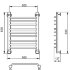 Полотенцесушитель Ника TRAPEZIUM ЛТ (Г2) 80/50
