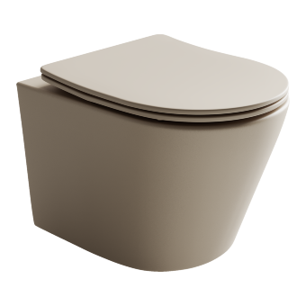 Подвесной унитаз Balearica Rimless (цвет Капучино Матовый) Подвесной унитаз Balearica Rimless (цвет Капучино Матовый)