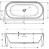 Акриловая ванна DESIRE WALL MOUNTED 184x84 LED