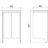 Тумба напольная VELVEX Klaufs 50.2D-617.216 с раковиной Cersanit COMO 50