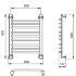 Полотенцесушитель Ника TRAPEZIUM ЛТ (Г2) 80/60