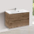 База под раковину Mia 750 подвесная, 2 выкатных ящика soft close, V.Oak