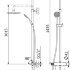 Душевая стойка CEZARES LEAF-CDA-25-L-SR