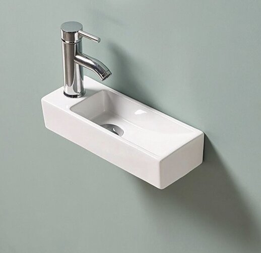 Раковина Gid N9271R 61128R подвесная белая 38x14.5x8