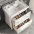 Тумба под раковину Roca Carmen 80 2 ящика белый матовый ZRU9307845 Тумба под раковину Roca Carmen 80 2 ящика белый матовый ZRU9307845
