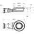 Душевой поддон из искусственного мрамора в комплекте с сифоном BelBagno UNO TRAY-MR-UNO-A-90-35-NERO-CR