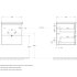 База под раковину подвесная BelBagno ALBANO-CER-500-2C-SO-RR