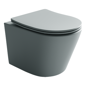 Подвесной унитаз Balearica Rimless (цвет Антрацит Матовый) Подвесной унитаз Balearica Rimless (цвет Антрацит Матовый)