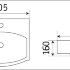 Умывальник CeramaLux 78014C