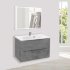 База под раковину Mia 800 подвесная, 2 выкатных ящика soft close, Beton