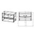 База под раковину Mia 800 подвесная, 2 выкатных ящика soft close, Beton