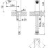 Смеситель для биде CEZARES PORTA-BS1-SS