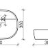 Умывальник накладной Element 500*380*120мм