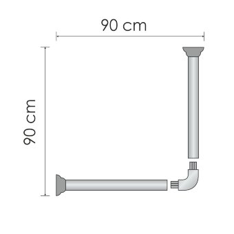 Dinkel SC-469090 Карниз для ванной