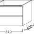 Тумба подвесная без раковины Jacob Delafon Parallel EB504-N18