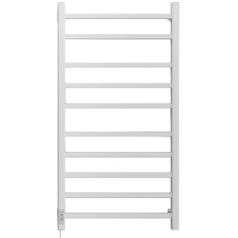 Полотенцесушитель Электрич.кабельный Ника STEP-2 100/50 RAL9016 белый матовый левый тэн