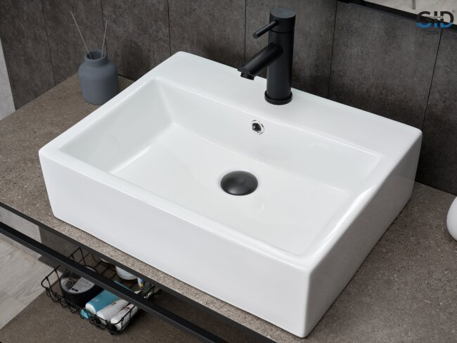 Раковина Gid N9153 51215 накладная белая 53x41x15 Раковина Gid N9153 51215 накладная белая 53x41x15