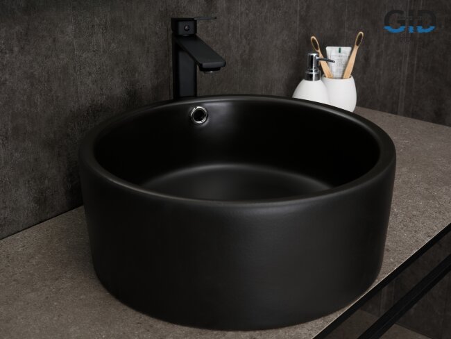 Раковина Gid N9130bg 53382 накладная черная графит 41.5x41.5x16.5 Раковина Gid N9130bg 53382 накладная черная графит 41.5x41.5x16.5