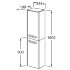 Шкаф-колонна Roca The Gap Original R терракота ZRU9307844 Шкаф-колонна Roca The Gap Original R терракота ZRU9307844