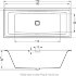 Акриловая ванна STILL SQUARE - PLUG & PLAY 170x75