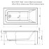 Акриловая ванна Aquanet Bright 145x70 (с каркасом)