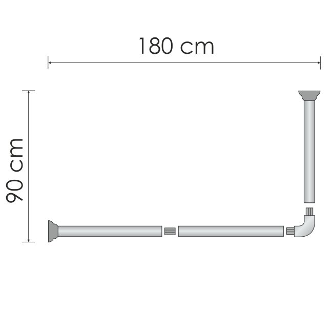 Dinkel SC-469018 Карниз для ванной