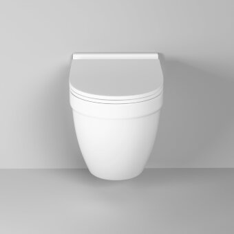 Унитаз подвесной безободковый с тонкой крышкой Grossman GR-4483S Унитаз подвесной безободковый с тонкой крышкой Grossman GR-4483S