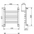 Полотенцесушитель Ника TRAPEZIUM ЛТ (Г2) ВП 60/40