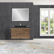 База под раковину Mia 800 подвесная, 2 выкатных ящик soft close, V.Oak