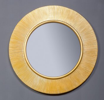Зеркало SHINE золото глянец с подстветкой d82