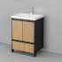Тумба напольная VELVEX Klaufs 60.2D.1Y-617.217 с раковиной