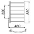 Полотенцесушитель Ника ARC ЛД 80/40 бок. подкл. 32 см