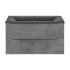 База под раковину Mia 900 подвесная, 2 выкатных ящика soft close, Beton