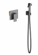Смеситель встроенный с гигиеническим душем Timo Selene 2089/03SM черный