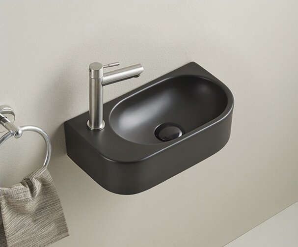 Раковина Gid Bm9274R 62204R подвесная черная матовая 40x21.5x12 Раковина Gid Bm9274R 62204R подвесная черная матовая 40x21.5x12