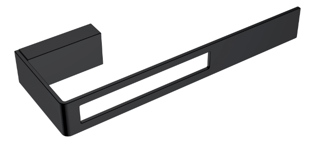 Полотенцедержатель черный серия Q