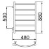 Полотенцесушитель Ника ARC ЛД 80/40 бок. подкл. 50 см