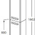 Шкаф-колонна Roca The Gap R цвет белая матовая ZRU9302738 Шкаф-колонна Roca The Gap R цвет белая матовая ZRU9302738