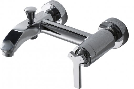Смеситель для ванны c коротким изливом Bravat Waterfall Смеситель для ванны c коротким изливом Bravat Waterfall