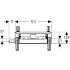 Монтажный элемент Geberit Kombifix для душевых систем, с водоотводом в стене, высота стяжки для напольного стока 65–90 мм