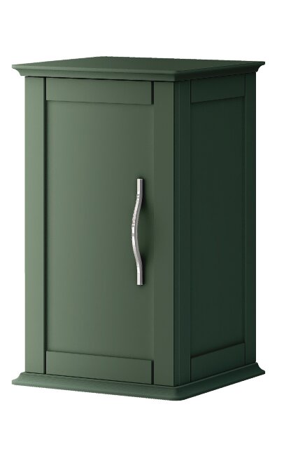 Шкафчик подвесной с одной распашной дверцей, реверсивный CEZARES TIFFANY 55334 Verde opaco
