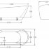 Акриловая ванна без перелива BELBAGNO BB62-1700-W0, 1700х720х720