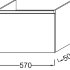 Тумба подвесная без раковины Jacob Delafon Parallel EB514-N18