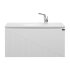 Мебель B&W U918.900-2 основной шкаф,Glossy White, Blum направляющие,кварцевая раковина (900x520x450)