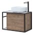 Тумба под раковину Aquanet Nova Lite Loft 75 R дуб рустикальный