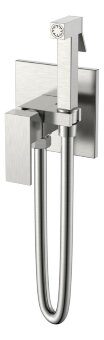Смеситель гигиенический Qubic Brushed Nickel