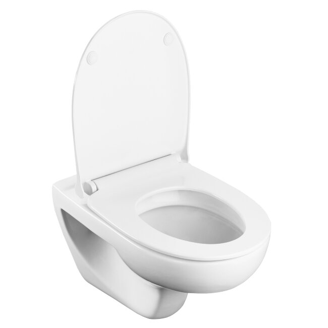 VICTORIA чаша унитаза подвесная 355x525x345 мм, с горизонтальным выпуском, белый