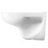 VICTORIA чаша унитаза подвесная 355x525x345 мм, с горизонтальным выпуском, белый