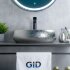 Раковина Gid 9030s 52235 накладная хром 48x34x15