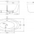Акриловая ванна BELBAGNO BB67-1700, 1700x900x600